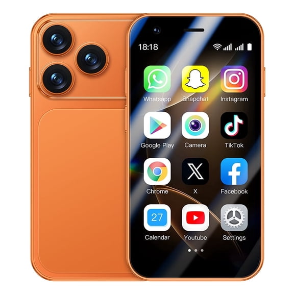 ONEMYTH A17 Mini Smartphone 3.0 Inches Facial Recognition Android 8.1 2GB RAM 16GB ROM Dual SIM 3G Network Small Mobile Phone