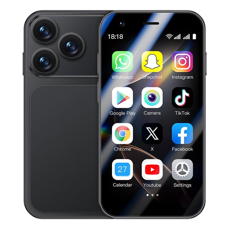 ONEMYTH A17 Mini Smartphone 3.0 Inches Facial Recognition Android 8.1 2GB RAM 16GB ROM Dual SIM 3G Network Small Mobile Phone