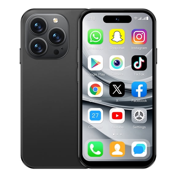 ONEMYTH A17 Mini Smartphone 3.0 Inches Facial Recognition Android 8.1 2GB RAM 16GB ROM Dual SIM 3G Network Small Mobile Phone