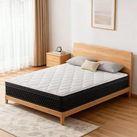 EDX 10 Inch Full Mattress with Individually Pocketed Springs, Memory Foam Hybrid Mattress in a Box for Isolate Motion, CertiPUR-US Certified