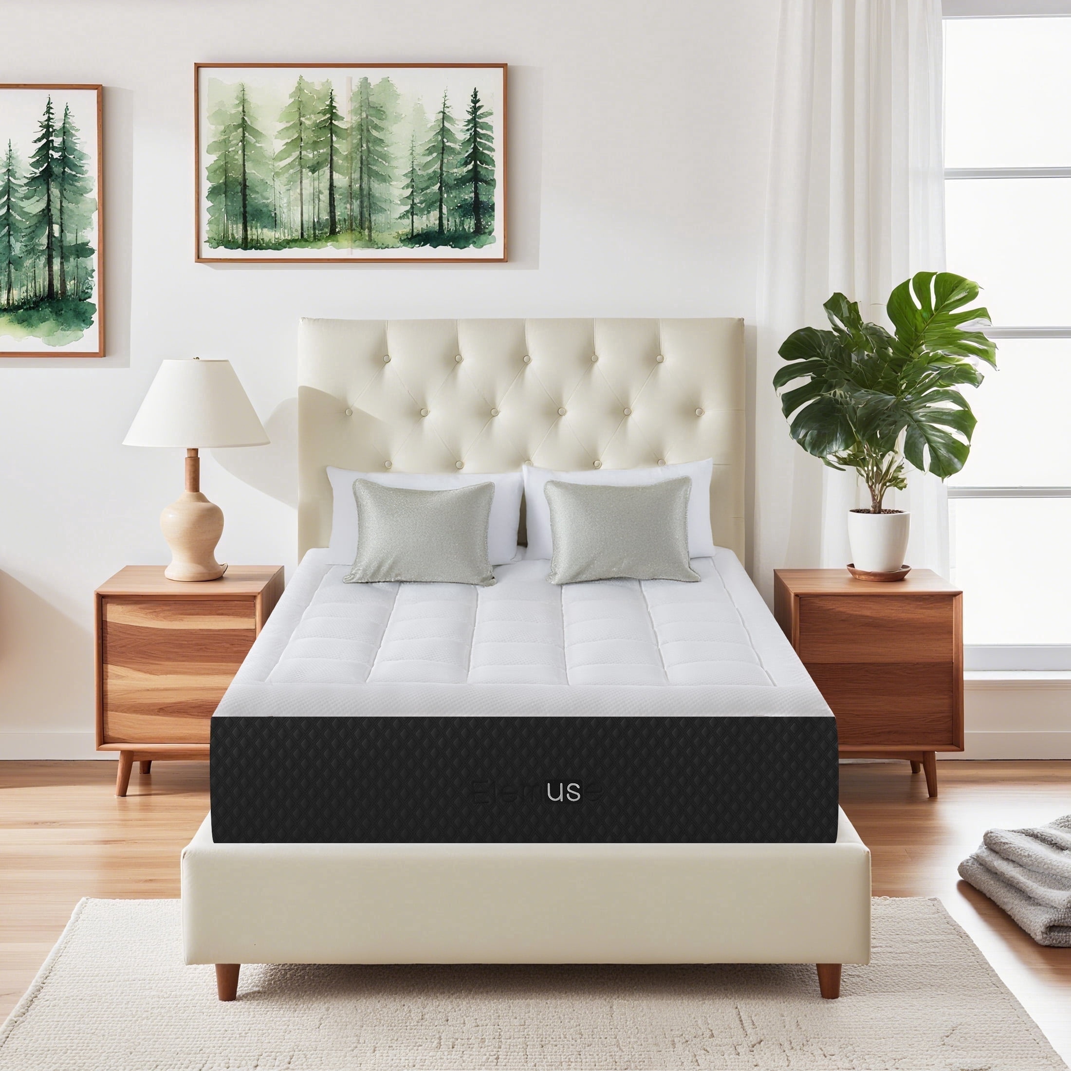 EDX Twin Mattress 10 Inch, Memory Foam Mattress for Pressure Relief with Durable Support, Medium Firm CertiPUR-US Certified Cooling Gel Mattresses for Bedroom, Mattress in a Box