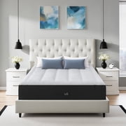EDX 12 Inch Queen Foam Mattress for Pressure Relief with Durable Support, Medium Firm CertiPUR-US Certified Cooling Gel Mattresses for Bedroom, Mattress in a Box
