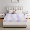 thumbnail image 1 of ONENICE 3-Inch Gel-Infused Memory Foam Mattress Topper – Breathable Swirl Foam for Cool Sleep & Body Support, Full Size, 1 of 8