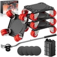 thumbnail image 1 of ONEON Heavy Duty Furniture Movers with Wheels Dolly with Auxiliary Lifter, All-New Upgraded Carbon Steel Panels & Dual-Wheeled Casters, Supports up to 1650 lbs (L), 1 of 6