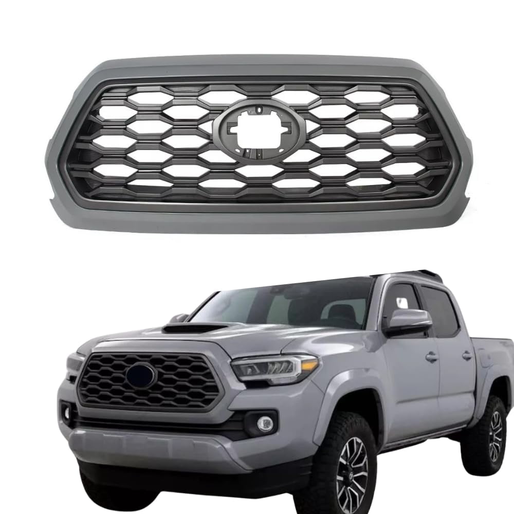 ONEPI Front Grill Cement Gray W/Gray Honeycomb Insert Compatible with ...