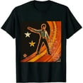 thumbnail image 1 of ONETECH 1970's Retro Style Disco Dancer Silhouette Disco T-Shirt, 1 of 3