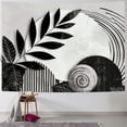 thumbnail image 1 of ONETECH  Abstract Black Boho Mid Century Tapestry Modern Aesthetic Minimalist Wall Hanging Sun Leaves Pink Arch Neutral Contemporary Geometric Home Decor Art for Living Room Bedroom Dorm, 1 of 6