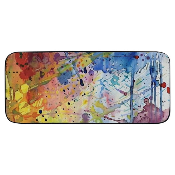 ONETECH Abstract Brush Strokes Door Mats Non-Slip Durable Entrance Mat Square Floor Mat Indoor Outdoor for Home Entrance Outside Entry 19.68*47.24 in