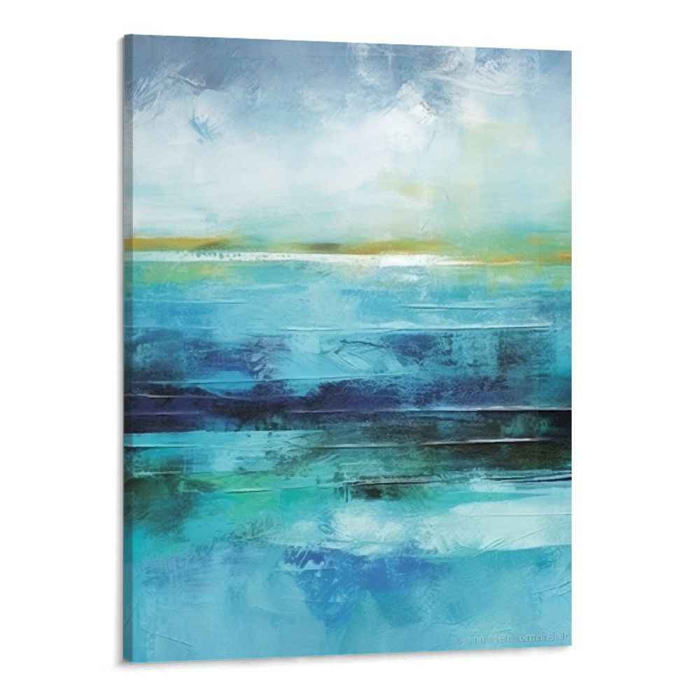 Abstract Seascape GalleryWrapped Canvas Wall Art, 16x20