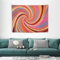 thumbnail image 1 of ONETECH  Abstract Swirl Retro Tapestry for Bedroom, 60s 70s 80s Vintage Yellow Tapestry Wall Hanging Poster, Aesthetic Trippy Boho Spiritual Tapestries Blanket College Dorm Decor, 1 of 7
