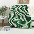 thumbnail image 1 of ONETECH Aesthetic 70S Abstract Wavy Swirl Throw Blanket, Cute Sage Green Blankets and Throws for Bed, Retro Boho Minimal Sofa and Couch, Groovy Blankets for Girls and Boys Kids, Bedding Accessories, 1 of 6