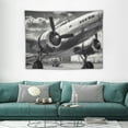 thumbnail image 1 of ONETECH Aircraft Propeller Wall Tapestry Large Tapestry for Bedroom Aesthetic Tapestry Wall Hanging Airplane on Runway Tapestry Coverlet Living Room Decor Door Curtain 40x30 Inch, 1 of 7