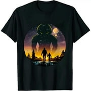 ONETECH Alien Moon Sasquatch UFO Extraterrestrial Men women T-Shirt