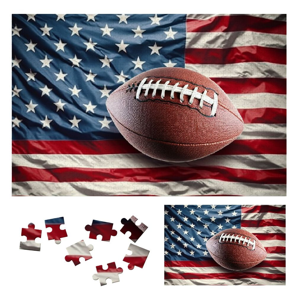 Wood American Flag fashion Jigsaw Puzzle Independence Day