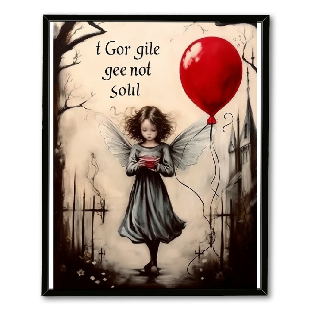 ONETECH Angel Of God Canvas Wall Art My Guardian Dear Prayer Poster ...