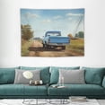 thumbnail image 1 of ONETECH  Antique Car Tapestry Old Truck Car Decor Tapestry Wall Hanging For Bedroom Living Room Dorm Home Decor Blue, 1 of 7