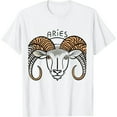 thumbnail image 1 of ONETECH Aries Zodiac Sign Astrology T Shirt March April Birthday T-Shirt, 1 of 3