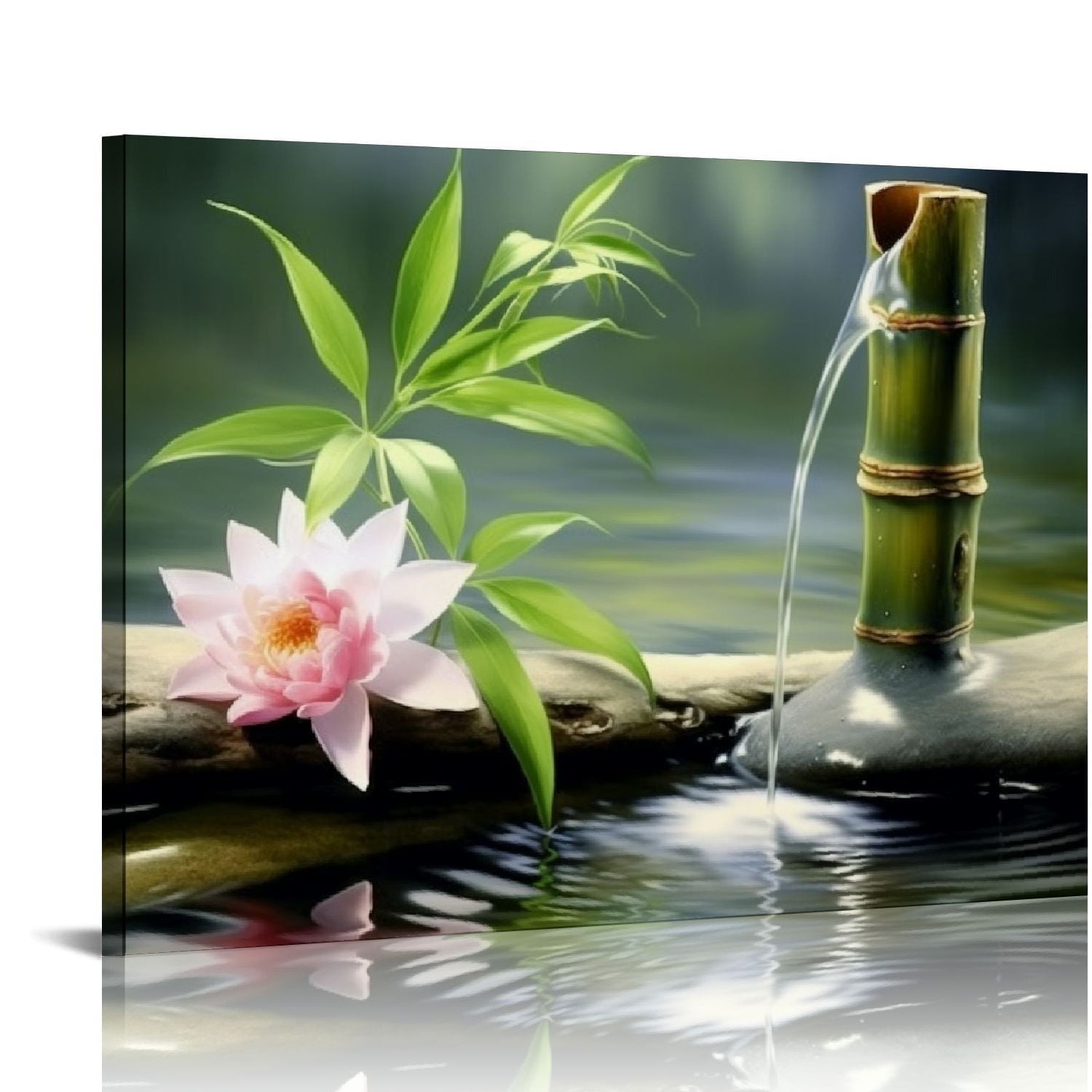 Bamboo Zen Canvas Wall Art Spa Artwork for Walls Contemporary