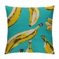 thumbnail image 1 of ONETECH Banana Pillow Covers,Decorative Throw Pillow Banana Fruit Pattern Sketch Style Pillow Cases  Outdoor Indoor Square Cushion Covers for Home Sofa Couch Blue Yellow, 1 of 5