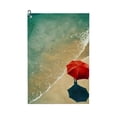 thumbnail image 1 of ONETECH Beach Scene Golf Towel Christmas 24x16in 1PC, 1 of 7