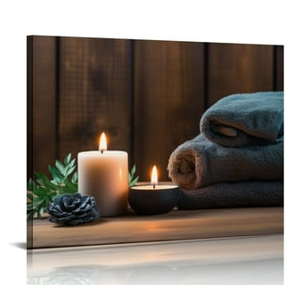 Floating Candles In A Zen Background Jigsaw Puzzle
