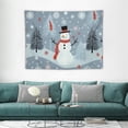 thumbnail image 1 of ONETECH  Bedroom Tapestry Xmas-Snowman-Kawaii Wall Decor Wall Hanging Tapestry For Dorm Living Room, 1 of 7