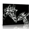 thumbnail image 1 of ONETECH Black White Giraffe Canvas Wall Art Mother with Baby Artwork Print African Safari Wildlife Giraffe Painting Picture for Nursery Kitchen Bathroom  Bedroom Animal Decor, 1 of 6