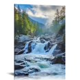 thumbnail image 1 of ONETECH Blue Sky White Forest Canvas Wall Art For Living Room Modern Artwork 16\x20\, 1 of 4