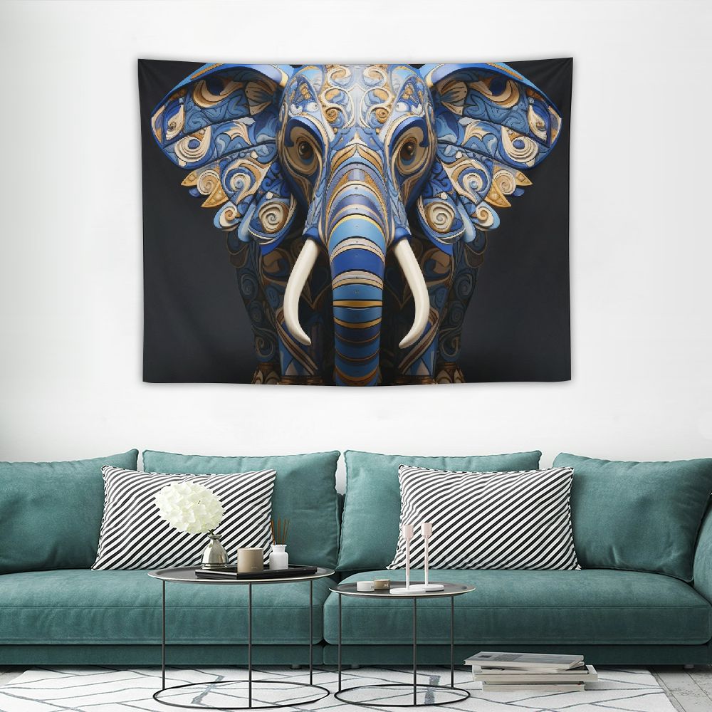 ONETECH Boho Elephant Wall Tapestry Indian Elephant Mandala Tapestry ...