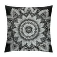 thumbnail image 1 of ONETECH  Boho Mandala Pillow Cases  Floral Paisley Pattern Printed Pillowcases Indian Hippie Themed Square Bedclothes, 1 of 5
