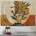 thumbnail image 1 of ONETECH Boho Plant Art Tapestry,retro Plants Tapestry Sunset Landscape Abstract Aesthetic Wall Bedroom Living Room Decor College Dorm Wall Hanging, 1 of 6