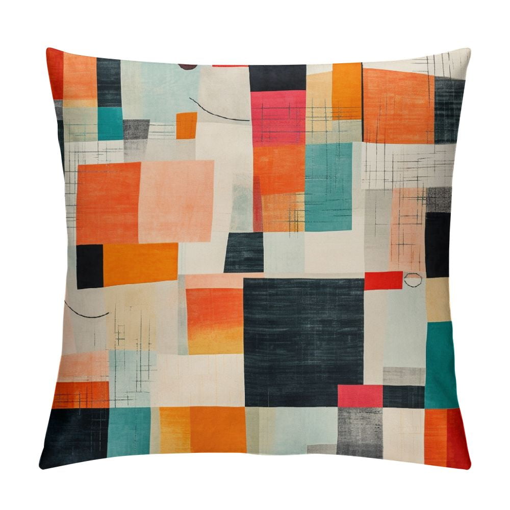 Boho Throw Pillow Covers Colorful Tufted Decorative Pillow