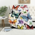 thumbnail image 1 of ONETECH  Butterfly Throw Blanket Smooth Lightweight Soft Print Blanket for Travelling Camping Gift Kid Adult, 1 of 6