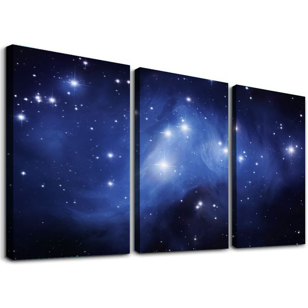 ONETECH Canvas Wall Art Galaxy Nebula Starry Cosmic Painting Pictures ...