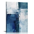 thumbnail image 1 of ONETECH  Canvas Wall Art-Gray Blue Abstract Art Painting-Modern Canvas Artwork Wall Decor Ready to Hang, 1 of 4