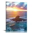 thumbnail image 1 of ONETECH  Canvas Wall Art for Living Room Seaside Sunset Canvas Painting for Home Wall Decoration Modern Bedroom Artwork Seascape Pictures for Wall Print Landscape Paintings, 1 of 4