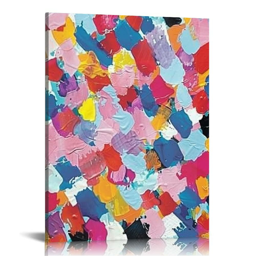 ONETECH Canvas Wall Art Pink Painting Abstract Paintings Floral ...