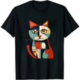 thumbnail image 1 of ONETECH Cat Abstract Art "Picatsso" T-Shirt, 1 of 3