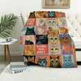 thumbnail image 1 of ONETECH  Cat Blanket,Cat Blanket Gifts for Cat Lovers,Cat Lover Gifts for Women,Kitten Blanket Throw for Bedroom Sofa Couch Cat Gifts for Girls Cat Lover Gift Blanket, 1 of 6