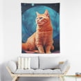 thumbnail image 1 of ONETECH  Cat Tapestry, Geometrc Digital Color Robot Cat with Technologic Patterns Little Retro Art, Wall Hanging for Bedroom Living Room Dorm Decor, Fuchsia Pink, 1 of 7
