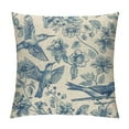 thumbnail image 1 of ONETECH Chinoiserie Pillow Covers Flower Bird Hummingbird Peony Boho Decorative Throw Pillow Covers, Soft Lumbar Cushion Cases for Couch Sofa Bedroom, 1 of 5