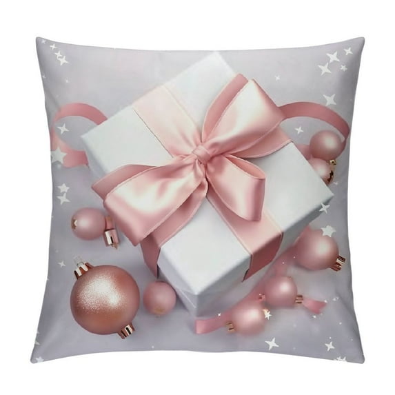ONETECH Christmas Pillow Covers , Farmhouse Christmas Decorative Throw Pillow Covers, Winter Holiday Home Decor for Xmas Throw Cushion Case for Sofa Couch Home Decor