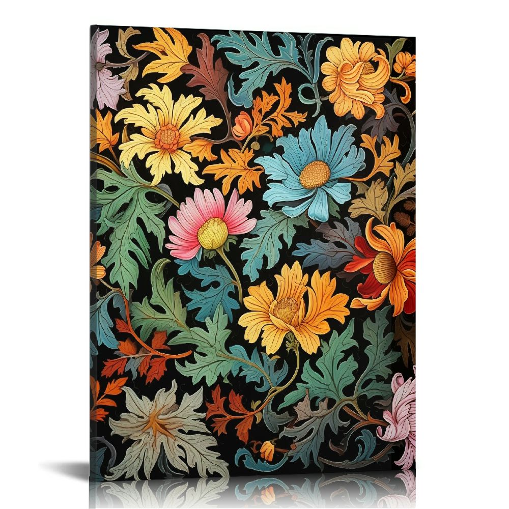 ONETECH Colorful Flower Wall Art decor, Floral Bathroom Pictures Canvas ...