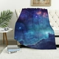 thumbnail image 1 of ONETECH Colorful Galaxy Sky Blanket Soft Flannel Lightweight Throws Fuzzy Warm Cozy Bedding Blankets Air Conditioner Quilt All Seasons XS, 1 of 6