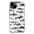 thumbnail image 1 of ONETECH Compatible with iPhone 14 Pro Case Cool Shark Printed Hammerhead Shark Billhead Shark Clear Case Soft  Shockproof Slim Case for Women Men, 1 of 5