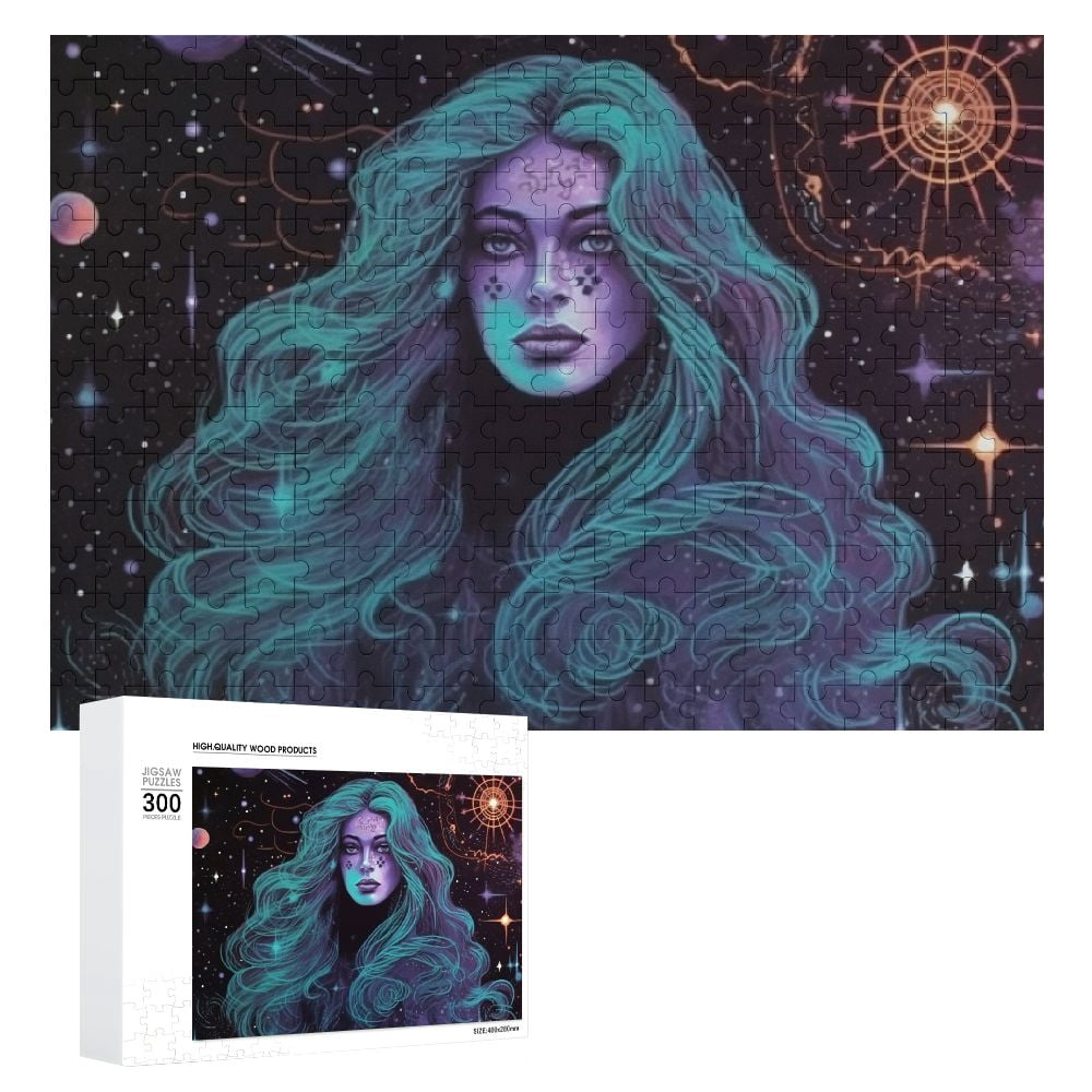 ONETECH Cosmic Art Stars Wooden Puzzle for Adults and Kids - Impossible ...