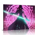 thumbnail image 1 of ONETECH Cyberpunk Neon Japanese Samurai Art Poster Canvas Living Room Garage Picture Print Modern Family Bedroom Decor Posters 20\x16\, 1 of 4