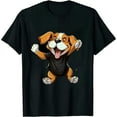 thumbnail image 1 of ONETECH Dabbing English Bulldog T shirt Boys Dab Dance Puppy Lover T-Shirt, 1 of 3