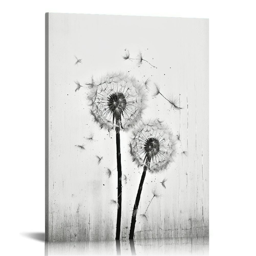 Dandelion Wall Art Botanical Poster, Plant Pictures Wall Art
