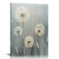 thumbnail image 1 of ONETECH Dandelions Wall Art Canvas Flower Plant Picture Print Abstract Green Flower Living Room Decor Frame 16x20 in, 1 of 5
